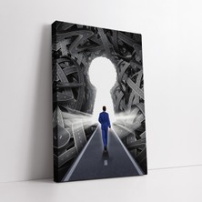 KOSS Dijital Iş Insanı Karmaşık Yollar Kanvas Tablo