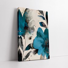 KOSS Dijital Mavi Gelincik Çiçeği Kanvas Tablo