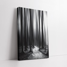 KOSS Dijital Siyah Beyaz Orman Yolu Kanvas Tablo