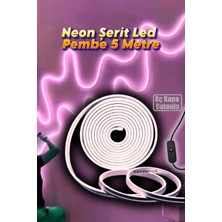 Burul 5 Metre Yeşil Işık Esnek Neon LED Şerit Butonlu Dekoratif Aydınlatma Seti SB-6535