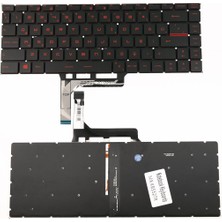 LineOn Msı MS-16WK Notebook Klavye Işıklı Kırmızı Harf