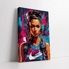 KOSS Dijital Cyberpunk Temalı Oyun Odası Kanvas Tablo
