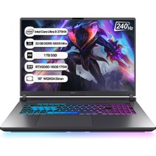 Asus Rog Strıx G18 G815LW-S9128 Intel Core Ultra 9-275HX 32GB 1tb 16GB RTX5080 18" 2.5K WQXGA 240HZ FREEDOS