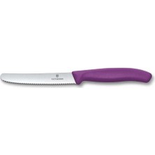 Victorinox Swiss Classic 11CM Tırtıklı Domates Bıçağı, Mor