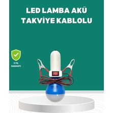 Adat Aküden Çalışan 12V LED Ampul Taşınabilir Kullanım