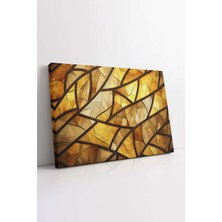 KOSS Dijital Altın Cam Desenli Kanvas Tablo, Ofis Salon Oturma Odası Yatak Odası Antre, Moda Duvar Dekorasyon