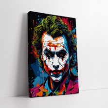 KOSS Dijital Soyut Renkli Joker Kanvas Duvar Tablosu
