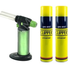 Orcamp Blowtorch – Çakmaklı - Doldurulabilir Pürmüz + 2 Adet Çakmak Gazı