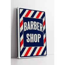 KOSS Dijital Klasik Barber Shop Çizgili Retro Berber Tasarımı Modern Salonlar Için Dekoratif Kanvas Tablo