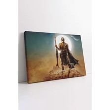 KOSS Dijital Yıldız Savaşları Grogu Baby Yoda ve Mandalorian Film Afişi Dekoratif Yatay Kanvas Tablo, Hd Baskı