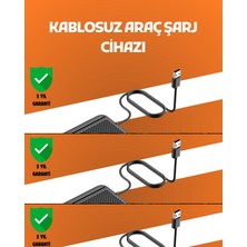 Flamex Araç Içi Kablosuz Şarj Pedi – Manyetik Güçlü Tutuş, Hızlı Şarj Özelliği