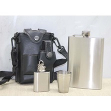 Katre46 Deri Kılıflı Matara Seti