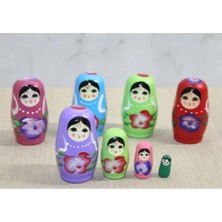Katre46 4'lü Ahşap Matruşka