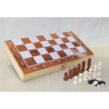 Die Grup Ahşap Kutulu Satranç ve Tavla Seti ALK4023 DIEGRP-RSKRGLT34