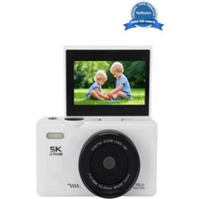 Die Grup 5k 75MP Hd Dijital Kamera 18X Dijital Zoom, Flaşlı,3.0 Inç Ekranlı Fotoğraf Makinesi Dıegrp-Rs