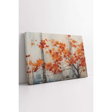 KOSS Dijital Lüks Sarı Ağaç Kanvas Tablo, Her Mekana Uygun Dekoratif Tablo, Lüks Kanvas, Dekoratif Hd Baskı