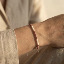 Rosa - Ayarlanabilir Ip Bileklik