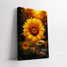 KOSS Dijital Dekoratif Papatya Çiçeği Hd Baskı Kanvas Tablo, Premium Modern Tablo, Ofis Salon Antre Için Dekor