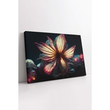 KOSS Dijital Lotus Çiçeği Dekoratif Lüks Tablo, Ofis Salon Oturma Odası Yatak Odası Antre, Moda Duvar Dekorasyon