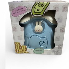 Urve Plastik 19 cm Anahtarlı Tavşan Evi Kumbara 4961