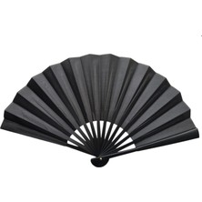 Die Grup Plastik Kumaş Yelpaze 12'li Siyah DIEGRP-RSKRGLT34