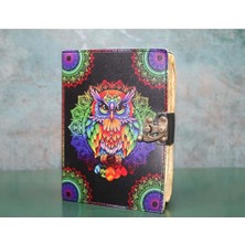 Katre46 Baykuşlu Deri Defter