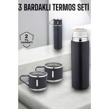 Die Grup Paslanmaz Çelik 3’lü Termos Seti Vakumlu ve 8 Saat Isı Koruma DIEGRP-RSKRGLT34