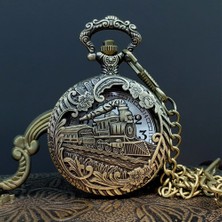 Katre46 Tren Tasarımlı Köstekli Saat