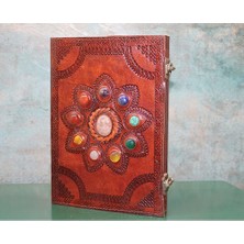 Katre46 Taşlı Deri Defter