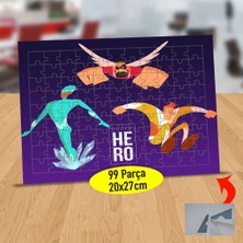 Asilmeydan Süper Kahraman Adamlar 99 Parça Puzzle Yapboz Tablo-232147923461