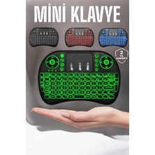 Die Grup Tv Uyumlu Mini Klavye Q Klavye Işıklı Tüm Cihazlara Uyumlu DIEGRP-RSKRGLT34