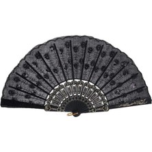 Katre46 Pullu Yelpaze Siyah 12 Adet