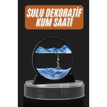 Die Grup Dekoratif Sulu Kum Saati Ofis Masa Üstü Ev Yuvarlak Kum Saati DIEGRP-RSKRGLT34