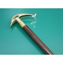 Katre46 Pirinç Yunus Balıklı Baston