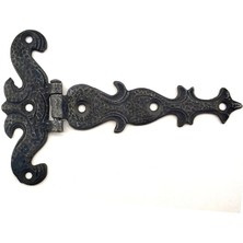 Die Grup Antika Tarz Dekoratif Pirinç Kuyruklu Kelebek Menteşe - 94X147 Mm, Oksit DIEGRP-RSKRGLT34