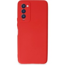 Magicool Tecno Camon 18 Kılıf First Silikon - Kırmızı