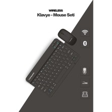 Die Grup Siyah Kablosuz Klavye ve Mouse Seti DIEGRP-RSKRGLT34
