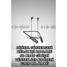 Die Grup Alarm ve Titreşim Özellikli Akıllı Saat ve Mikrofonlu Kablolu Bluetooth Kulaklık 60 Saat Dıegrp