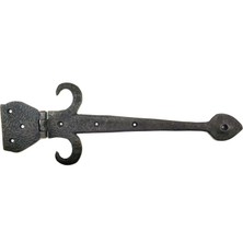 Die Grup Antika Tarz Dekoratif Pirinç Kuyruklu Çanak Menteşe - 137X390 Mm, Oksit DIEGRP-RSKRGLT34