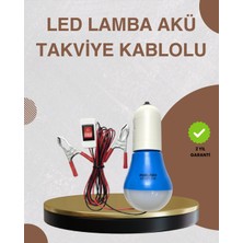 Teknodayım 12V LED Ampul Timsah Kıskaçlı Taşınabilir Aydınlatma