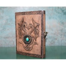 Katre46 Taşlı Deri Defter