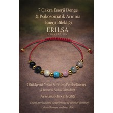 Erilsa Sertifikalı Kırmızı 7 Çakra Denge Enerji Uyum Psikosomatik Arınma Enerji Bilekliği – Doğal Taş Şifa