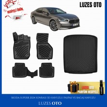 Rizline Skoda Superb 3D Havuzlu Paspas ve Bagaj Havuzu 2024-2025-2026