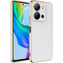 Magicool Vivo Y36 Kılıf Volet Silikon - Beyaz