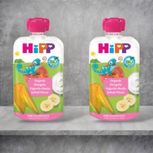 Hipp Organik Yoğurtlu Mangolu Muzlu Şeftali Püresi 100 gr x 2 Adet