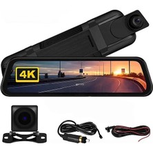 Die Grup 4K IPS Ekran Tam Dokunmatik 9.66” Dikiz Ayna Araç Içi Kamera (4k Ön 1080P Arka) | Carplay Dıegr