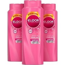 Elidor 650 ml Güçlü Parlak Şampuan x 4ADET