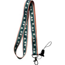 Stormistoretr Sarmaşık Beyaz Papatya Boyun Ipi Telefon Askısı