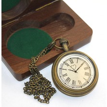 Die Grup Ahşap Kutulu Pirinç Köstekli Saat Model 5 DIEGRP-RSKRGLT34