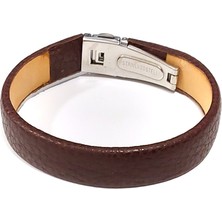 Herşey Nota Gölge Kemer Kahverengi Hakiki Deri Erkek Bileklik-40